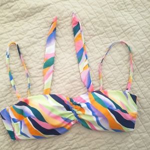 H&M multicolor bikini top